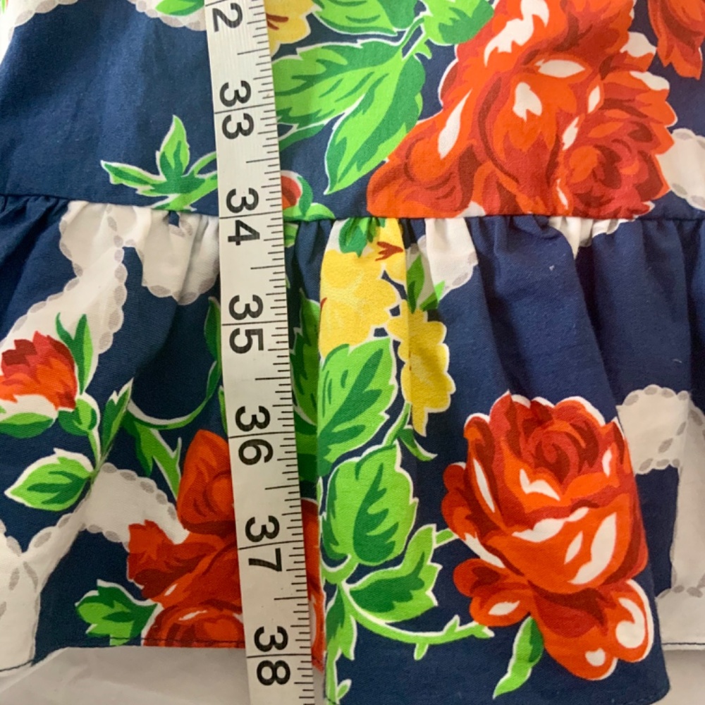 BATSHEVA blue rose floral spring prairie dress - Picture 8 of 9